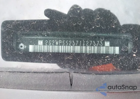 2007 Pontiac Grand Prix z USA, uszkodzony, nr VIN 2G2WP552371127373